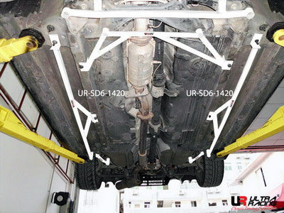 Image of Mitsubishi EVO X UltraRacing 2x 3-Point Side/Floor Bars 1420
