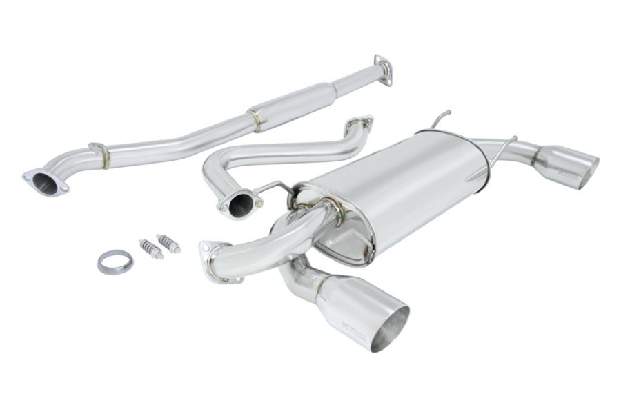 Image of Toyota GT86 / Subaru BRZ Catback Exhaust Dual Rolled Tips MR