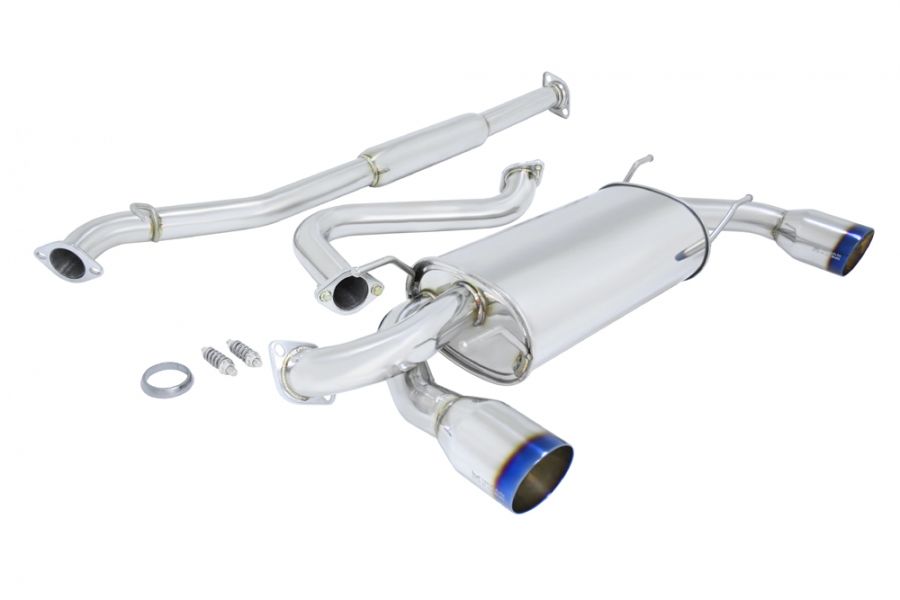 Image of Toyota GT86 / Subaru BRZ Catback Exhaust Dual Blue Tips MR