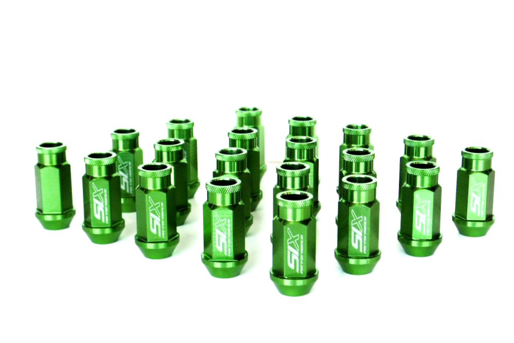 SIX-Lightweight-ALU-7075-Lug-Nuts-50mm-12x1.25-Green-V2-20x