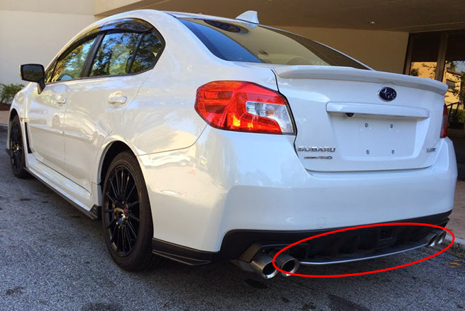 Image of Subaru Impreza WRX 14+ STI Style Rear Diffuser ABS [SIX]