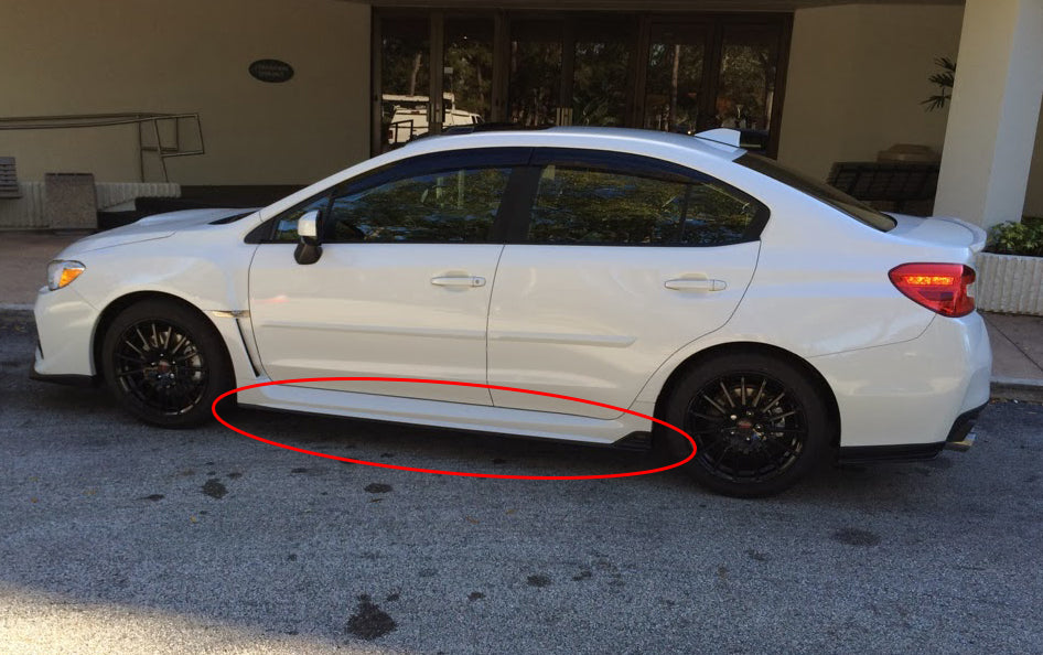 Image of Subaru Impreza WRX 14+ STI Style Sideskirts ABS [SIX]