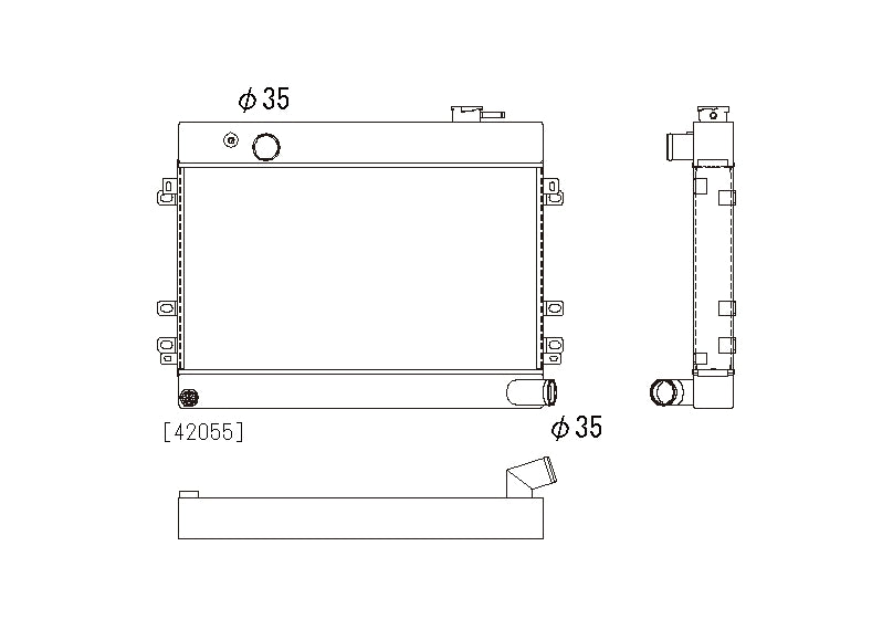 Datsun-510-68-73-Koyo-Alu-Radiator-48mm-KH022598/HH022598