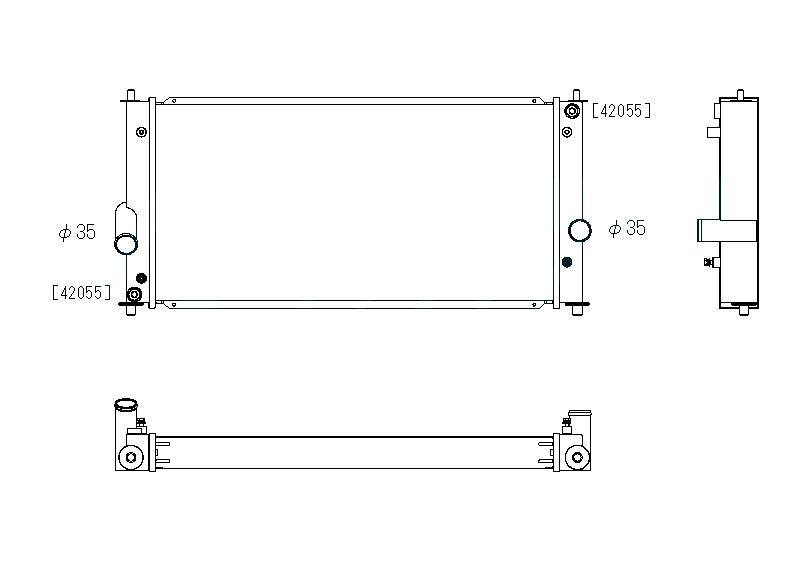 Toyota-MR2/MRS-SW30-1.8-1ZZ-FE-Koyo-Alu-Radiator-53mm