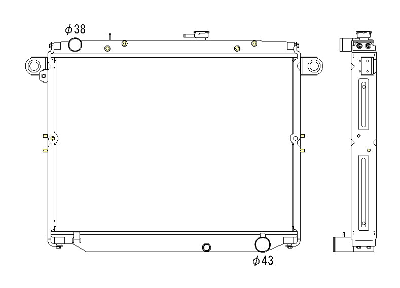 Toyota-Landcruiser-1HD-FTE-Koyo-Alu-Radiator-53mm-KL011043R