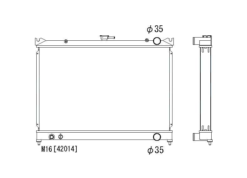 Nissan-Skyline-R31-85-89-RB20DE/DET-Koyo-Alu-Radiator-53mm