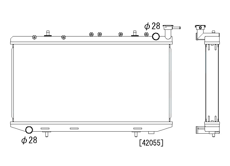 Nissan-Sunny/Pulsar/100NX-90-94-1.3/1.5/1.6-Koyo-Radiator-53