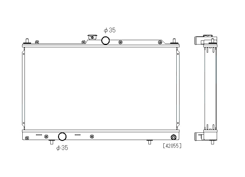 Mitsubishi-Lancer-EVO-7/8/9-01-08-Koyo-Alu-Radiator-53mm