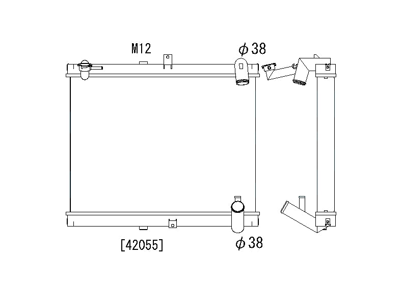 Mazda-RX7-FC-89-92-13B-T-1.3-Koyo-Alu-Radiator-53mm-R-Core