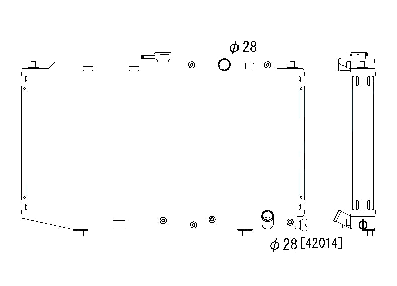 Honda-Civic/CRX-88-91-1.3/1.4/1.5/1.6-Koyo-Alu-Radiator-53mm