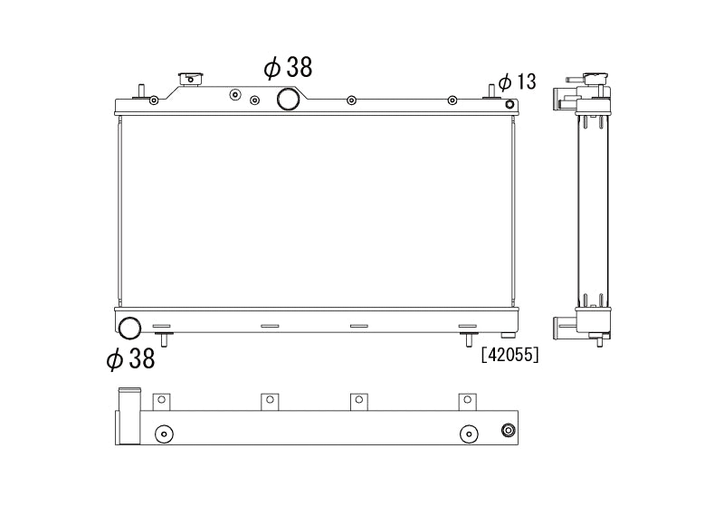 Subaru-Impreza-08-15-WRX-5-Speed-Koyo-Alu-Radiator-53mm-USA