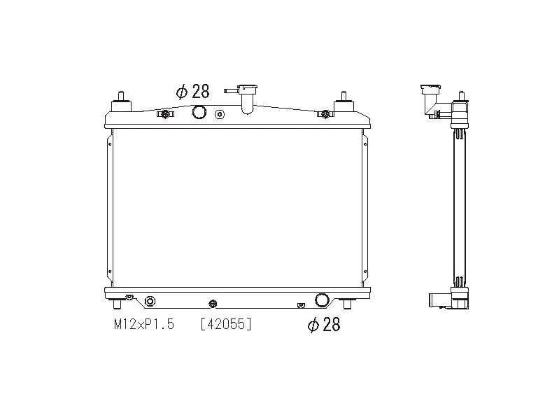 Mazda-2-11-13-1.5-Koyo-Alu-Radiator-25mm-KH-Core