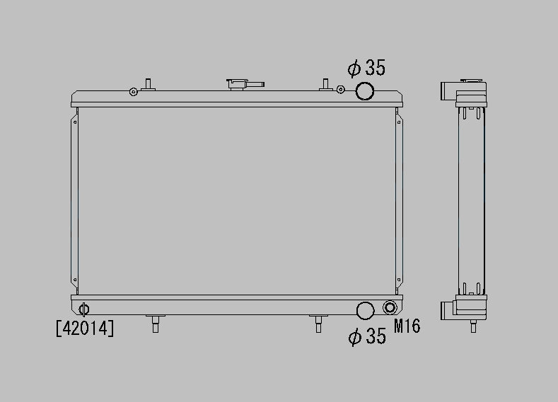 Nissan-Skyline-R32-89-94-GTST/GTR-Koyo-Alu-Radiator-36mm