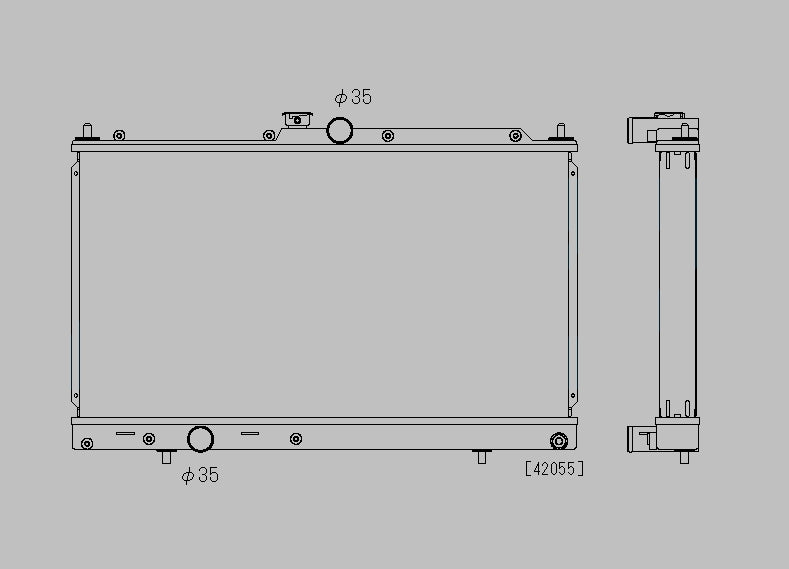 Mitsubishi-Lancer-EVO-7/8/9-01-08-Koyo-Alu-Radiator-36mm