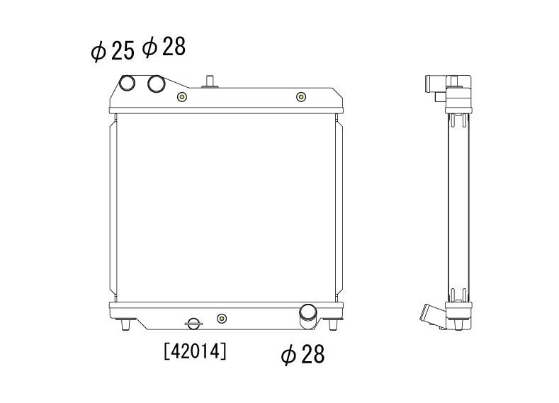 Honda-Jazz/Fit-Koyo-Alu-Radiator-36mm-KV081613R