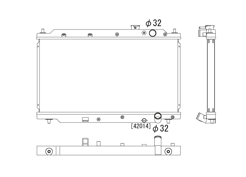 Honda-Integra-94-01-DC2-B18-OEM-SHOWA-Koyo-Alu-Radiator-36mm