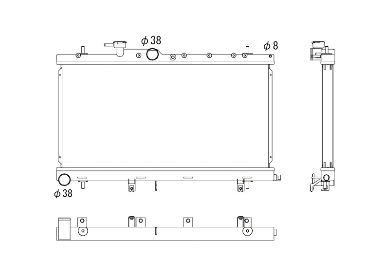 Subaru-Impreza-00-07-WRX-2.0-/STI-2.5-Koyo-Alu-Radiator-36mm