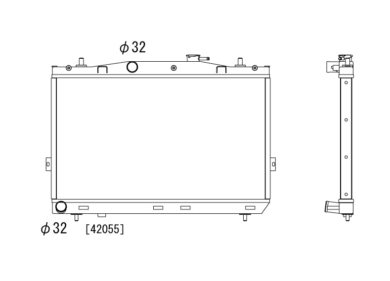 Hyundai-Tiburon/Coupe-03-05-2.0-L4-/-2.7-V6-Koyo-Radiator