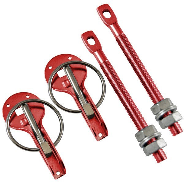 Image of RRS Universal Dakar ALU Hood/Bonnet Pins/Fasteners Red
