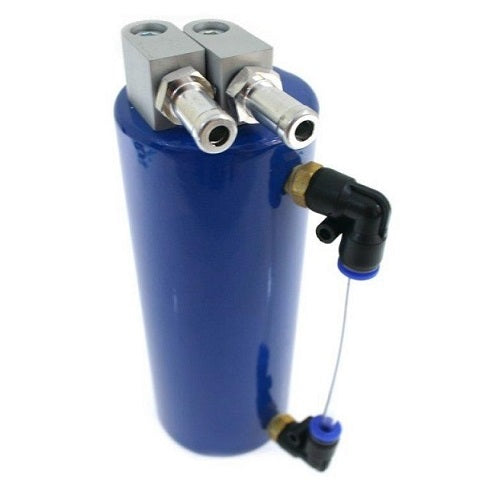 Image of Universal Oil Catch Tank Round Small Blue +Install. Material