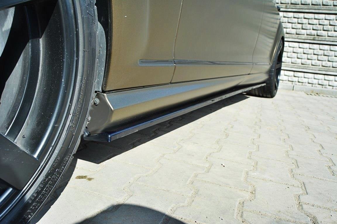 Image of Side Skirts Diffusers Mercedes S-CLass W221 AMG Lwb-T