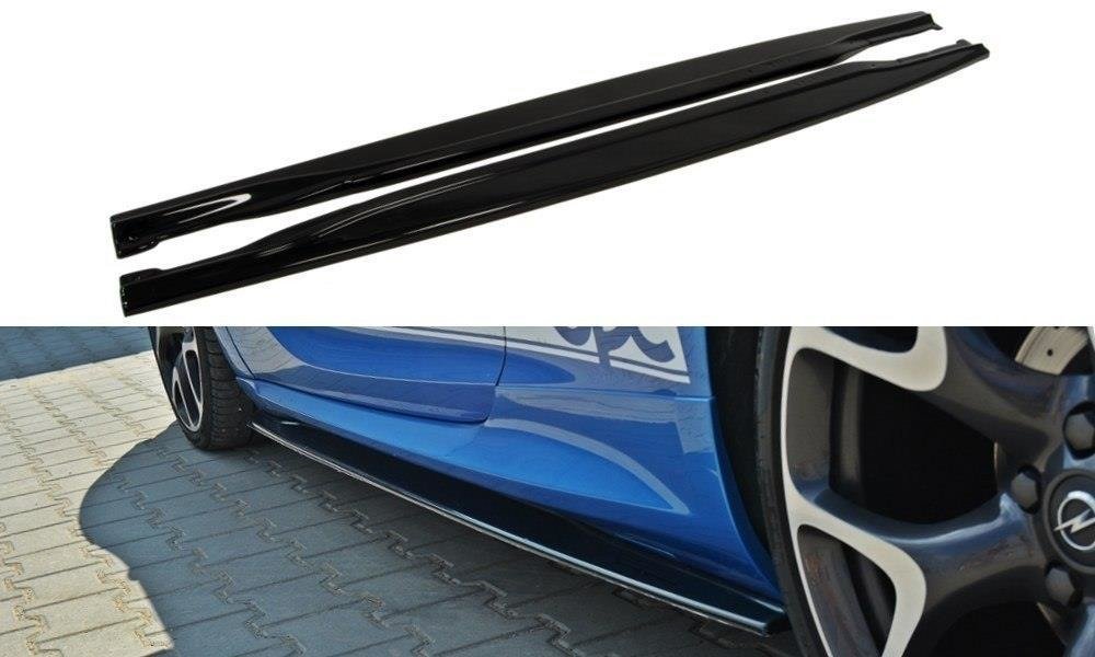 Image of Side Skirts Diffusers Opel Astra J OPC / VXR - Textured