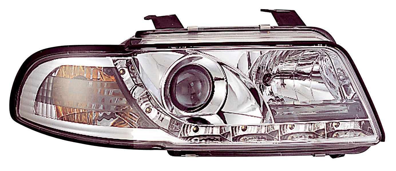 Image of Audi A4 95-98 Headlights Set DRL Clear
