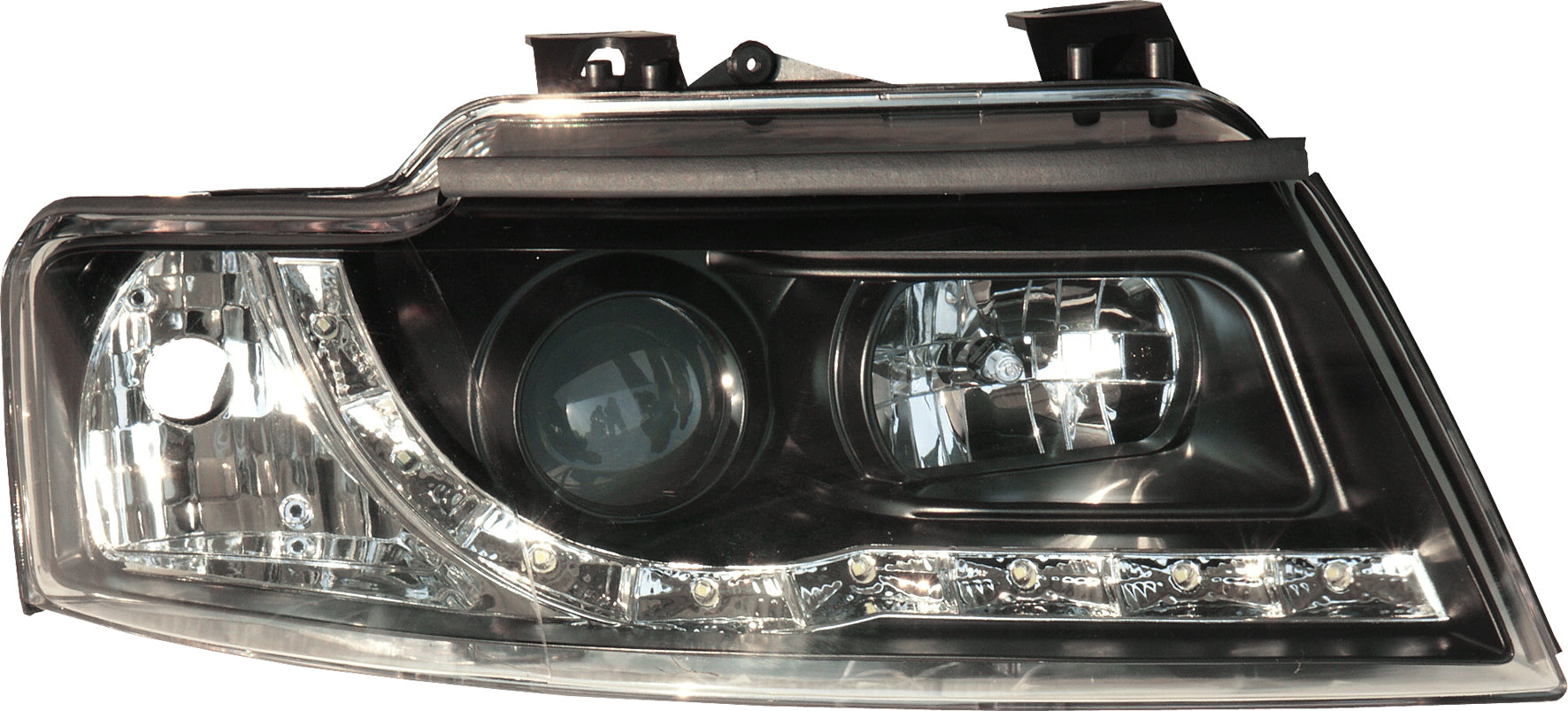 Image of Audi A4 Cabrio B6 02-05 Headlights Set Black