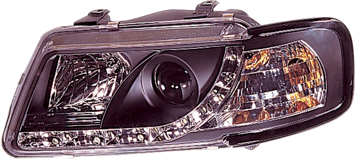 Image of Audi A3 8L 96-00 Headlights Set DRL Black