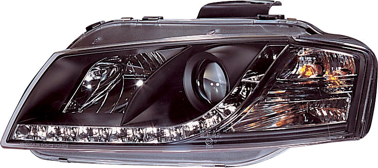 Audi-A4-B6-01-04-Headlights-Set-DRL-Black