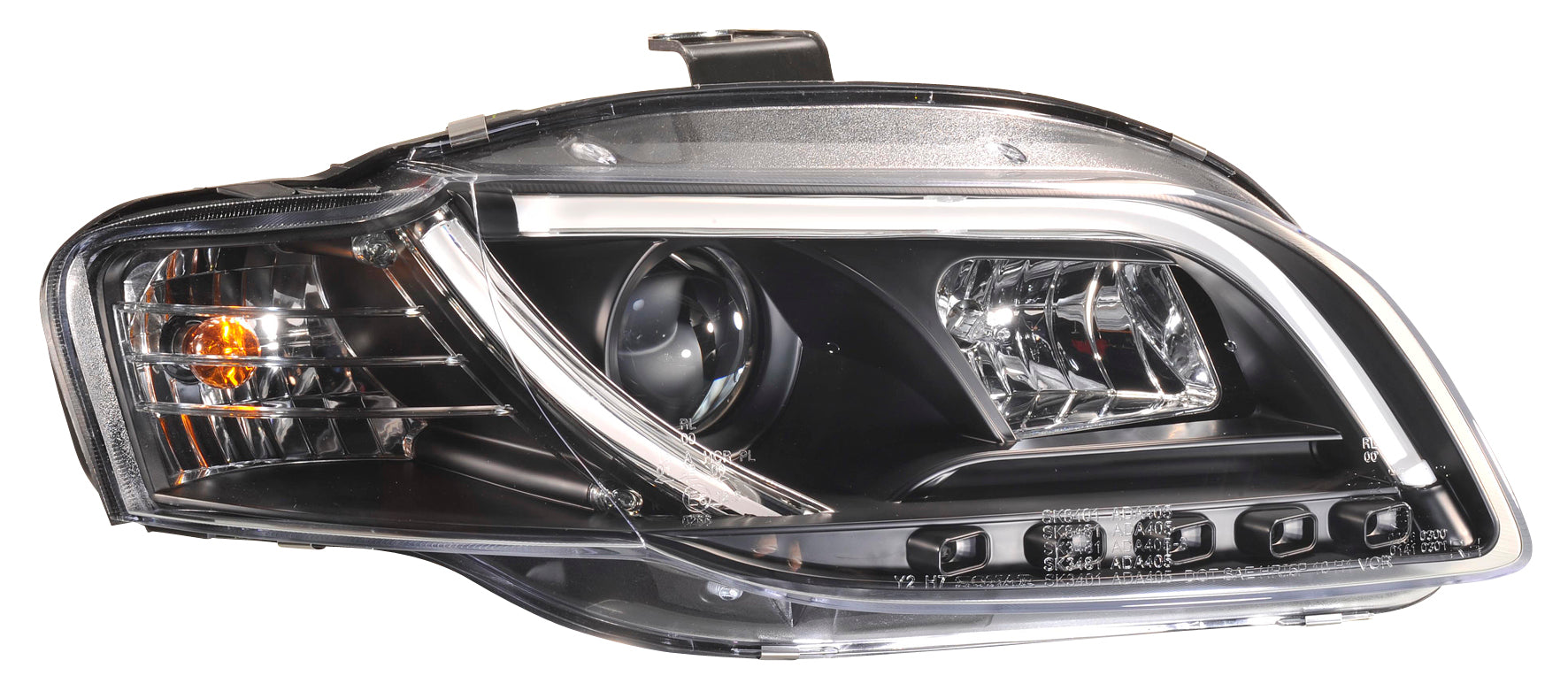 Image of Audi A3 8P 03-08 Headlights Set Black V2