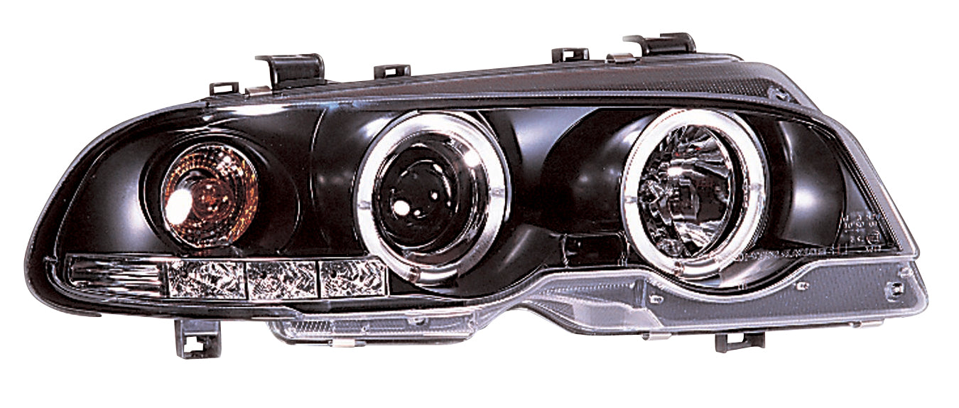 Image of BMW 3 E46 2D 99-02 Headlights Set Black (Electric)