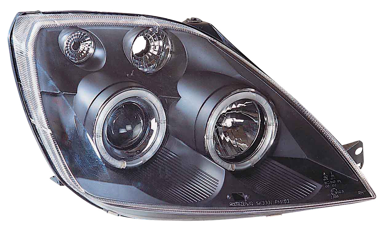 Image of Ford Fiesta Mk5 02-08 Headlights Set Black