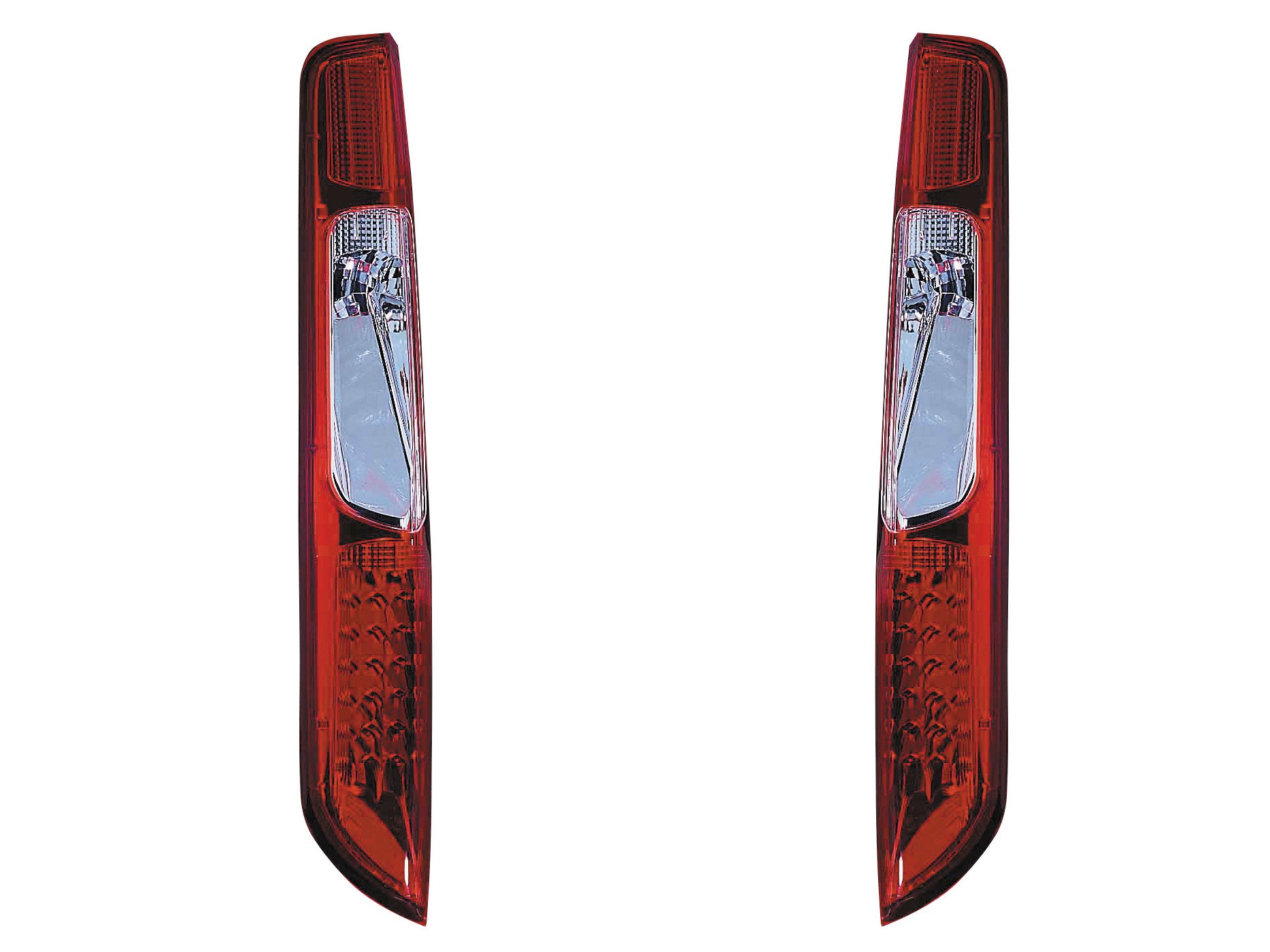 Image of Ford Focus Mk2 08-11 LED Taillights Set Red/Clear