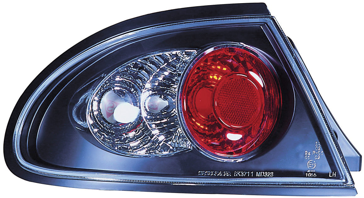 Image of Mazda 323F 95-99 Taillights Set Black