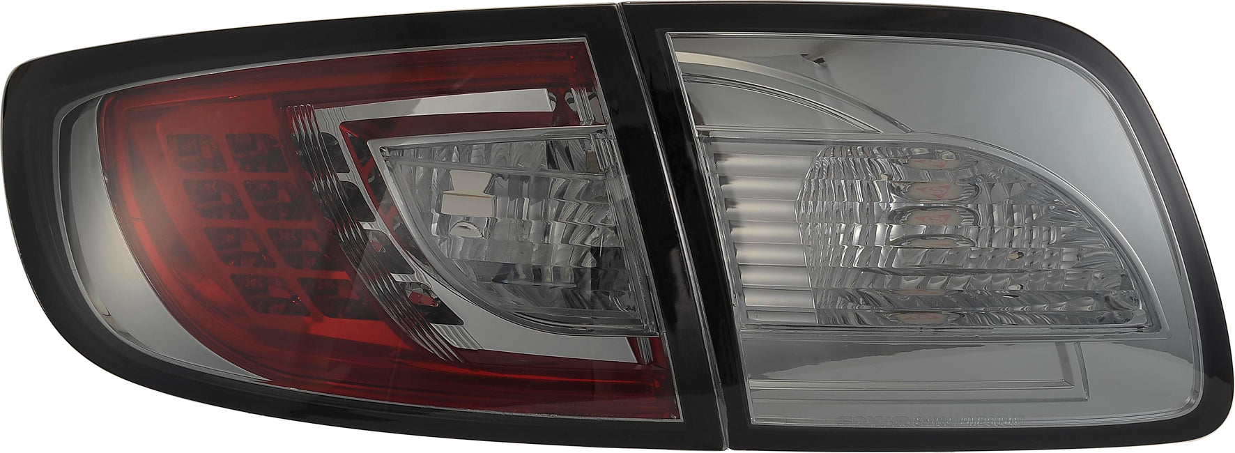 Image of Mazda 3 4D 03-09 LED Taillights Set Smoke