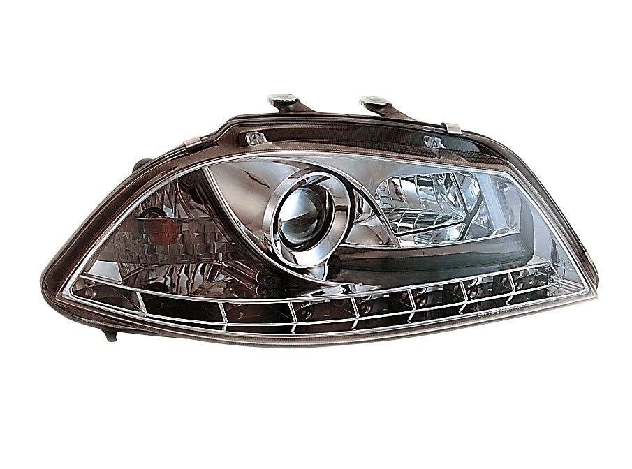 Image of Seat Ibiza/Cordoba 6L 02-08 Headlights Set DRL Clear