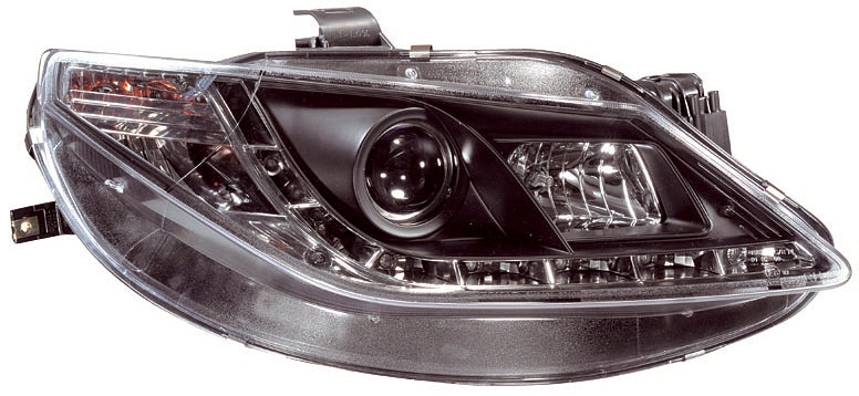 Seat-Ibiza-6J-08-12-Headlights-Set-DRL-Black