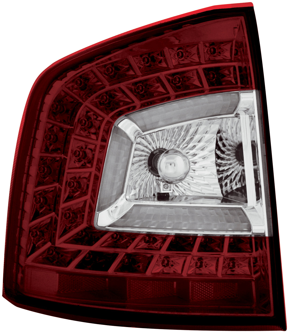 Image of Skoda Octavia Kombi 04+ LED Taillights Set Red/Clear