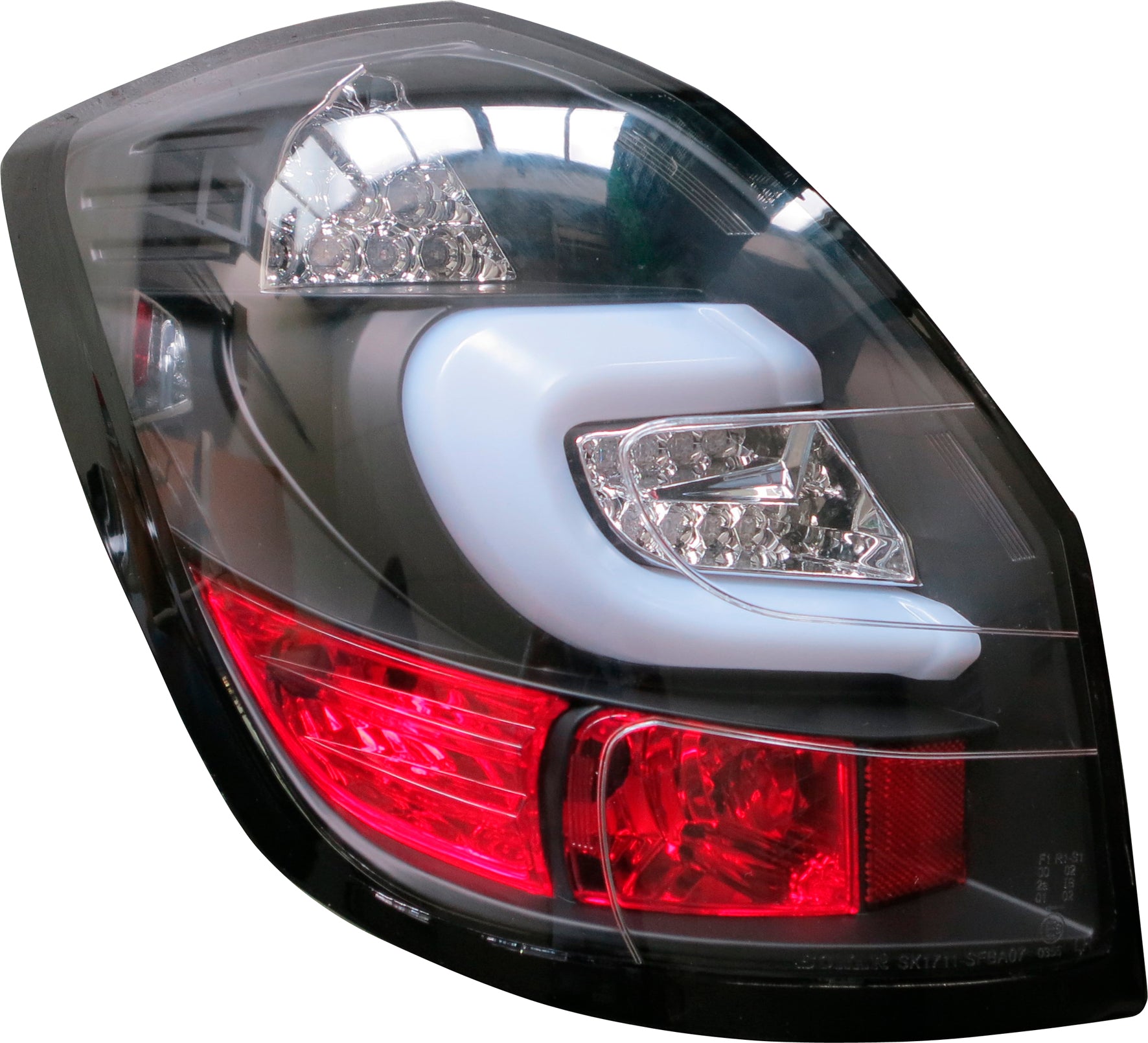 Skoda-Fabia-II-07-10-LED-Taillights-Set-Black