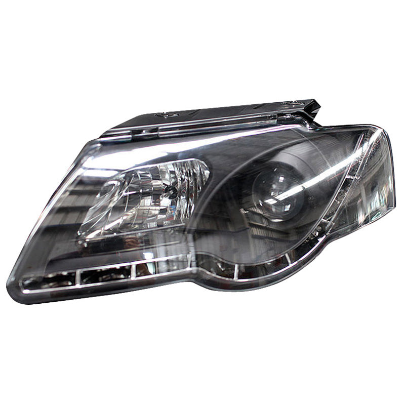 VW-Passat-3C-05-10-Headlights-Set-DRL-Clear-(Electric)