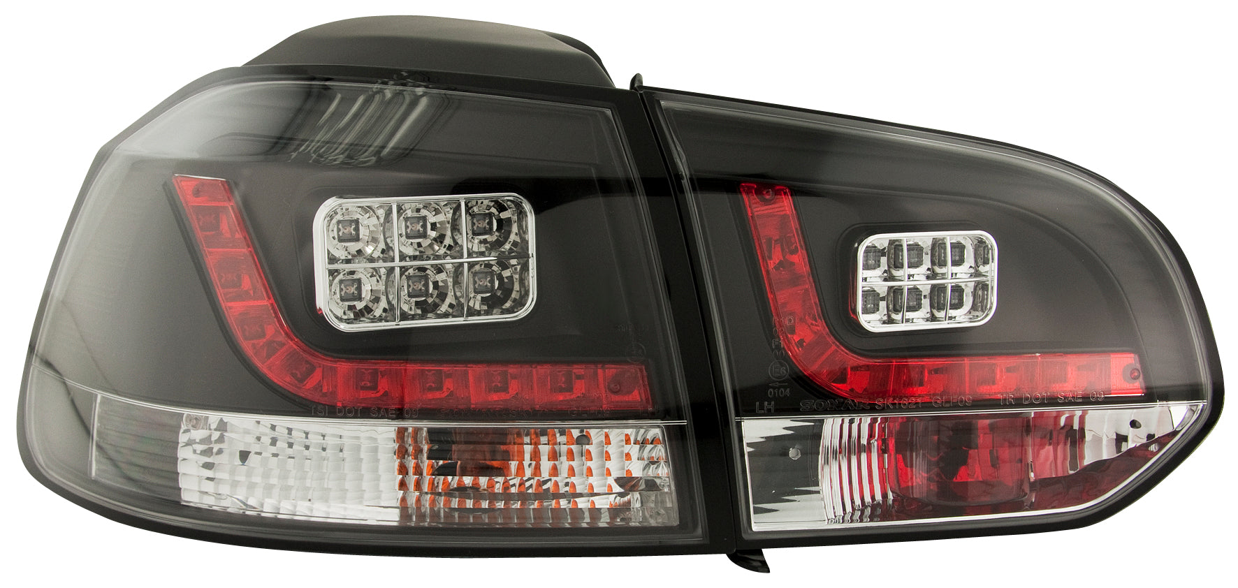 Image of VW Golf 6 LED-achterlichtenset zwart