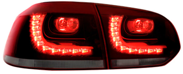 Image of VW Golf 6 LED-achterlichten set rood/rook (R-look)