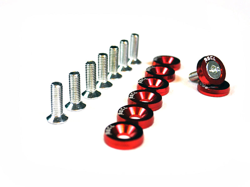 Universal-M6x18-Fenders-Washers-BCL-Red---Set-of-8