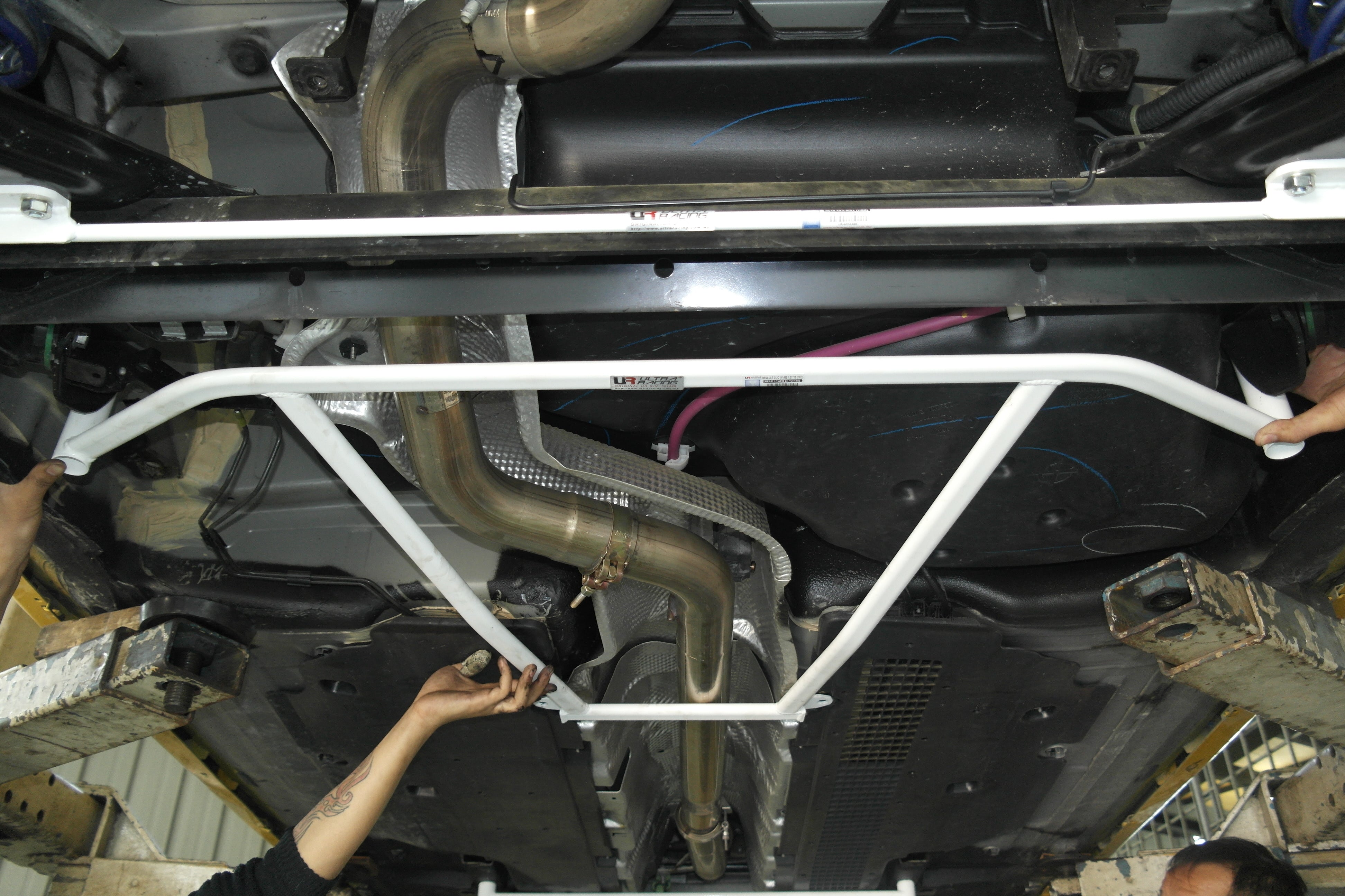 Image of Renault Clio RS Mk4 13+ Ultra-R 4P Rear Lower Brace 3215