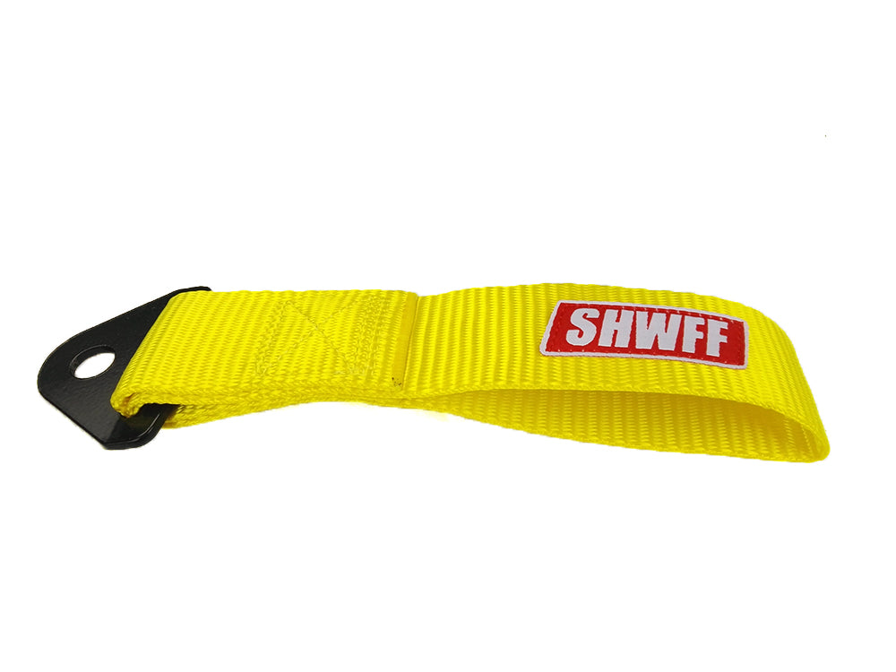 Image of SHWFF Trekhaak/riem 20cm Geel - FIA goedgekeurd