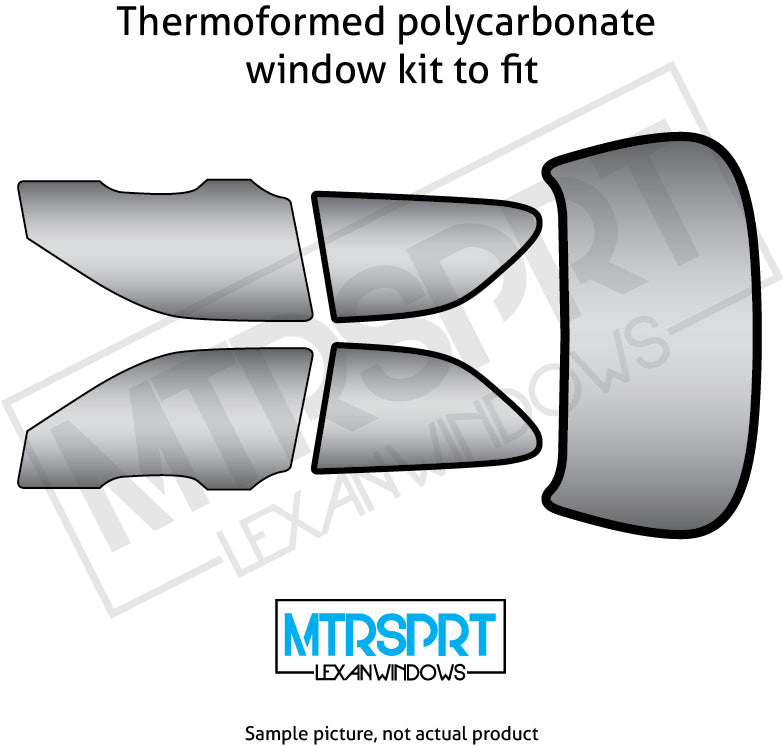 Image of Honda Civic 12+ 3D 2-PC MTRSPRT Lexan Rear L+R Side Windows