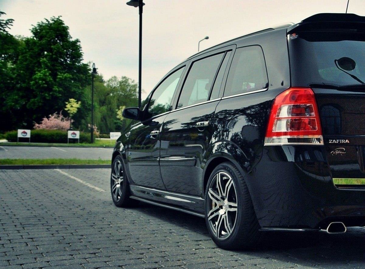 Image of Side Skirts Diffusers Opel Zafira B OPC - Textured