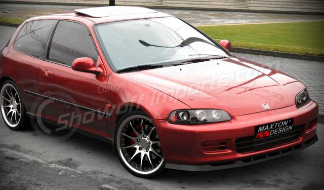 Image of Honda Civic 92-95 2/3D MXT Voorlip ABS Glanzend Zwart