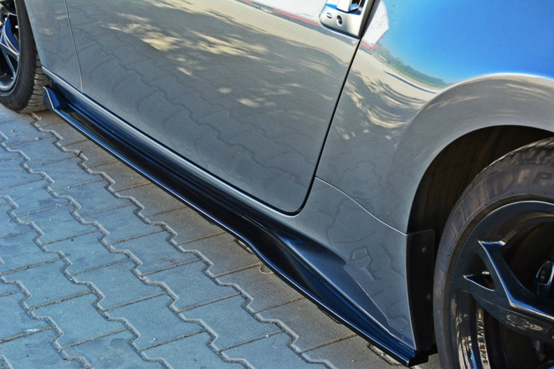 Image of Nissan 370Z 09+ MXT zijskirtverlengingen ABS glanzend zwart